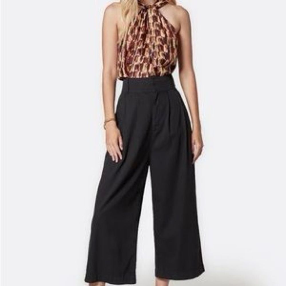 JOIE Lagos Cropped Cotton Pants In Black Caviar Size 2